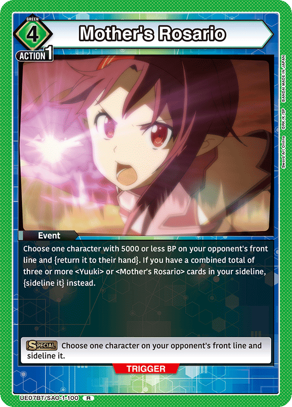 UNION ARENA: SAO Mother's Rosario Deck Guide — Joseph Writer Anderson UNION ARENA: SAO Mother's Rosario Deck Guide — Joseph Writer Anderson